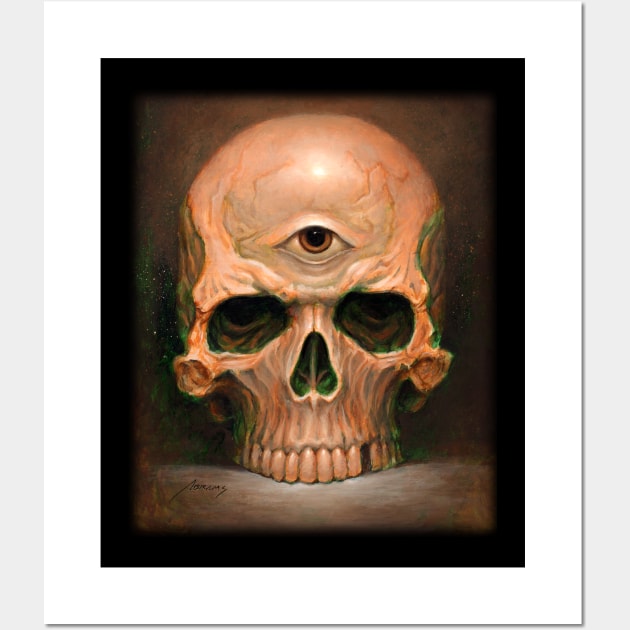 The All Seeing Skull Wall Art by Paul_Abrams